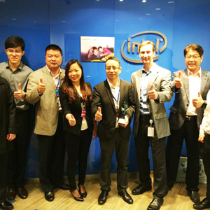 Intel全球事業部拉美代表團親臨藍晨工廠及其總部